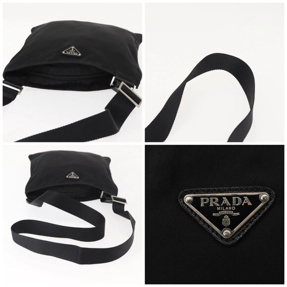 PRADA Shoulder Bag Nylon Black Auth ep11334 - Picture 16 of 16